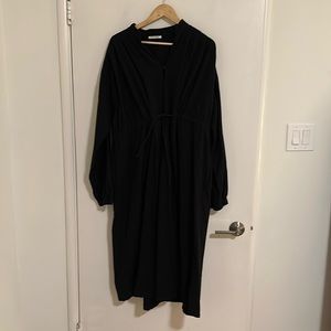 Black Crane flannel dress